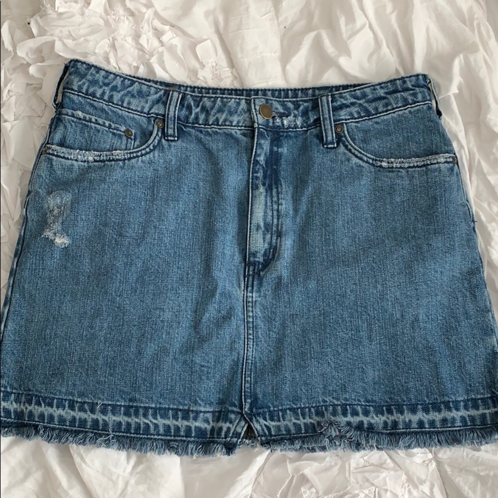 Free People Blue Denim Skirt - Size 10